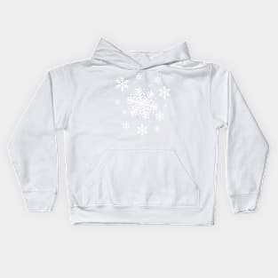 Snowflake Winter Blizzard Kids Hoodie